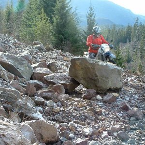Mark forced to ride rocks