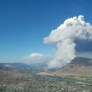 Strawberry hill , about 1 hour after start of fire