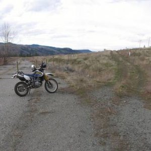 The old hwy5 North hits the trail.