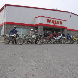 The end of a great day's ride. Everyone still in once peice.