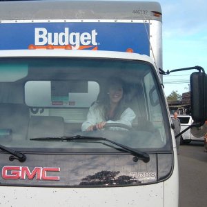 Our truck driver Tracey