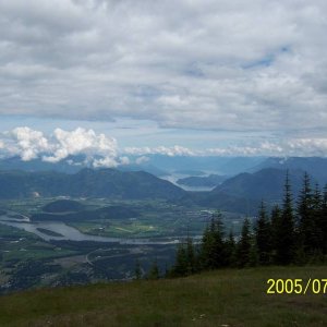 Thurston looking north at Harrison Lake