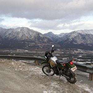 KLR_over_looking_Canmore