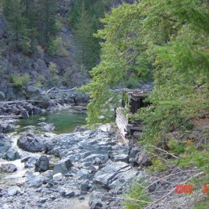 Washed out KVR bridge-reason for tunnel