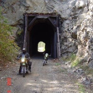 View of other end of tunnel