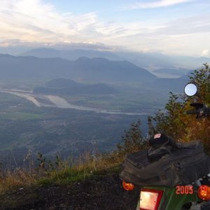 Above Bridal Falls--Harrison Lake in the background
