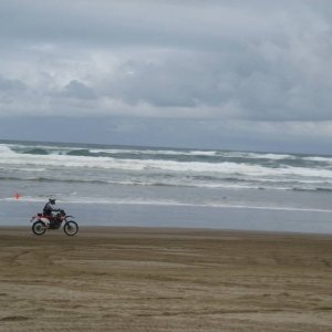 at the beach