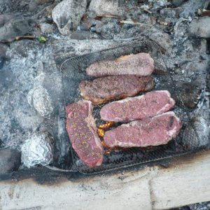 campfire cooking.. smells soo good