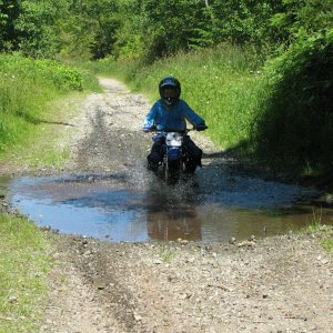 Crossing the raging river