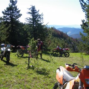 Top of A route hillclimb