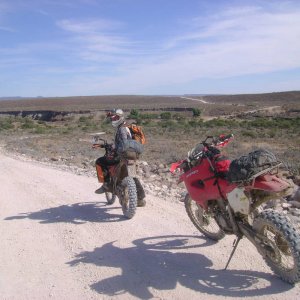 Dave looking for the Honda rider