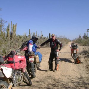 Dave needing support after the sand and whoops