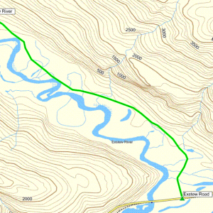 Exstew Falls Map