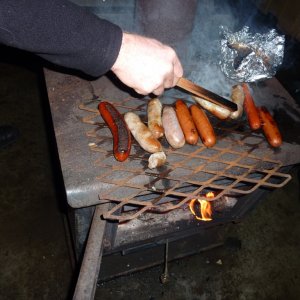Smokies on the Grill