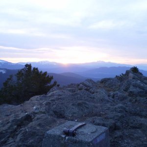 Sunset on Mt. Benson March 25 2010
