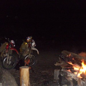 Campfire on Mt. Hayes