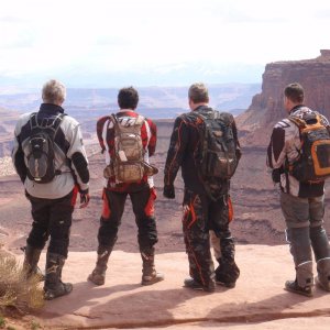Overlooking shafer trail