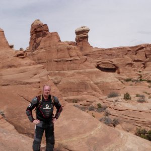 Dave at Tower arch