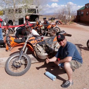 Brandons bike was running sh1t