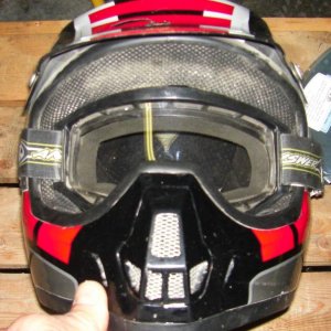 M2R helmet and Answer Gogs
