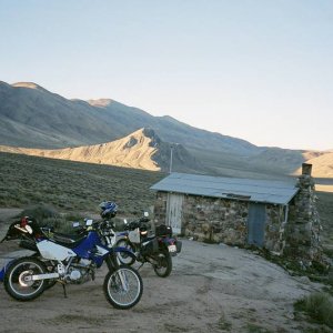 Stone cabin at Mengel Pass