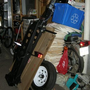Bike Lug Trailer Stored