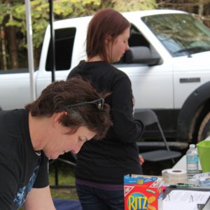 Hard working volunteers