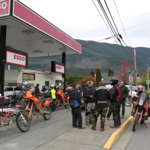 Gas stop in Lake Cowichan