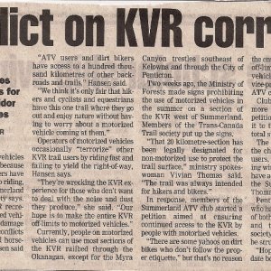 KVR ATV Summerland