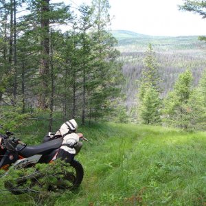Rayfield Valley on Green Lake Snowmobile