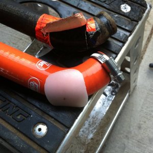 Plastic  guard on new RAD Hose
