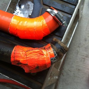 Orange Duct tape so you know its good