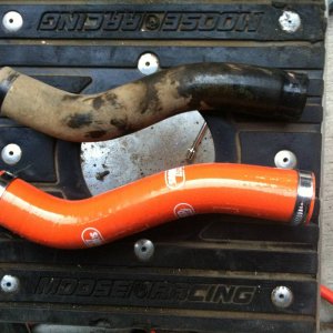 New vs old RAD Hoses