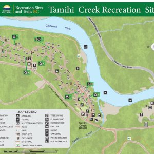Tamihi Creek Campground Map