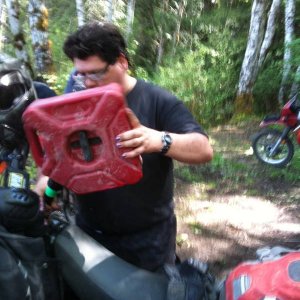 Lunch stop with Donger
