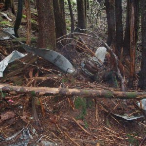 B24 11121 crash site photos