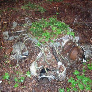 B24 11121 crash site photos