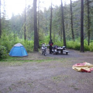 North fork, campsite