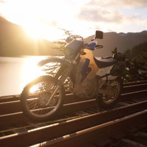 DRZ over Cameron Lake