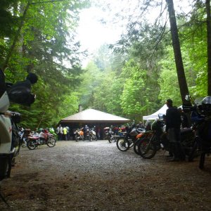 Entrance to group camping
