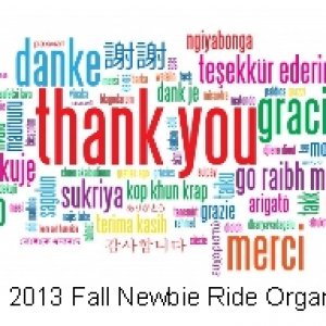 Thank You 2013 Fall Newbie