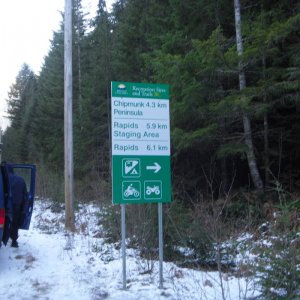 Rapids Chipmunk Sign