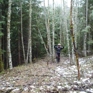 Perish Hill showing how clear the trail is.