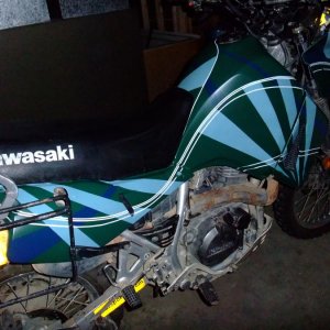 klr new paint, old bike