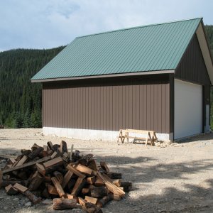Snow-mobilers' shed