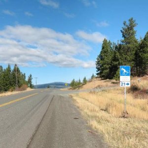 North through Kingvale and turned right here