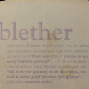 blether