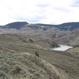Dog Creek towards Fraser River