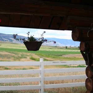 looking east from Gang Ranch General Store