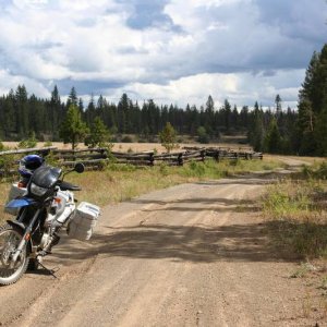 heading SW along Chilco Newton trail